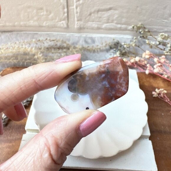 Set of 6 Ocean Jasper Tumbles - Picture 4 of 10